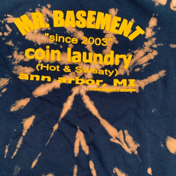 NWT reverse tie dye me basement Michigan s/s tee - Picture 6 of 14